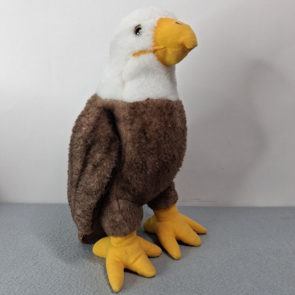 The Petting Zoo Bald Eagle Stuffed Animal Plush Weighted 12"